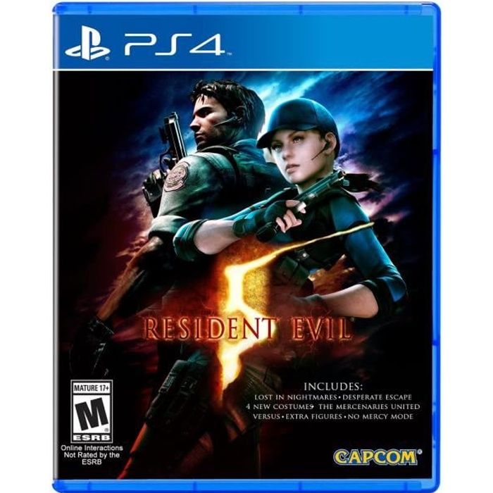 Resident Evil 5 HD PS4 - Action - Capcom - Reissue - Graphismes révolutionnaires - Jeu