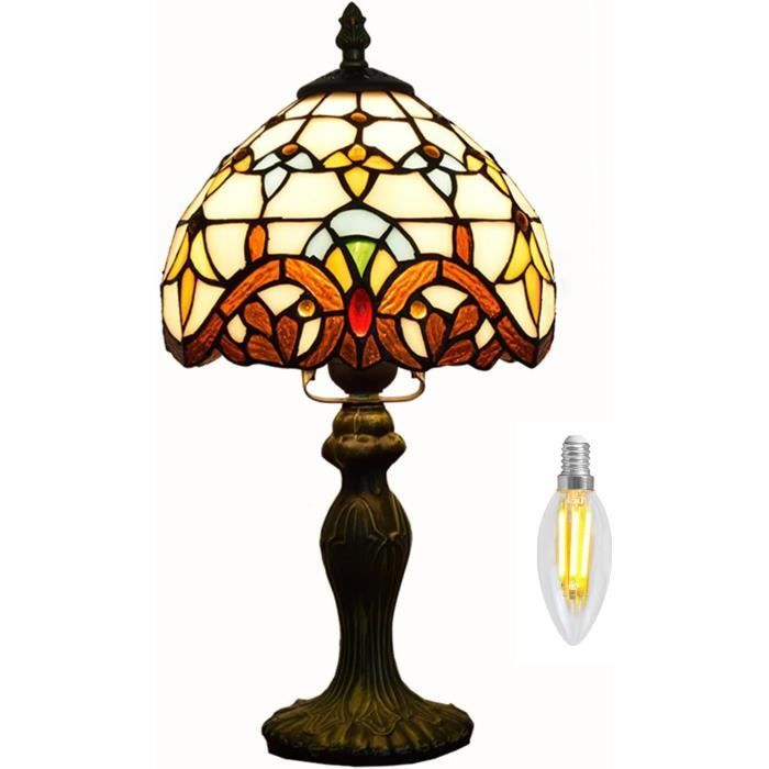 Abat-jour En Verre Vintage Pour Lampe De Table – Style Rétro – Noir élégant – 23x13cm – Idéal Décoration Bureau Ou Salon