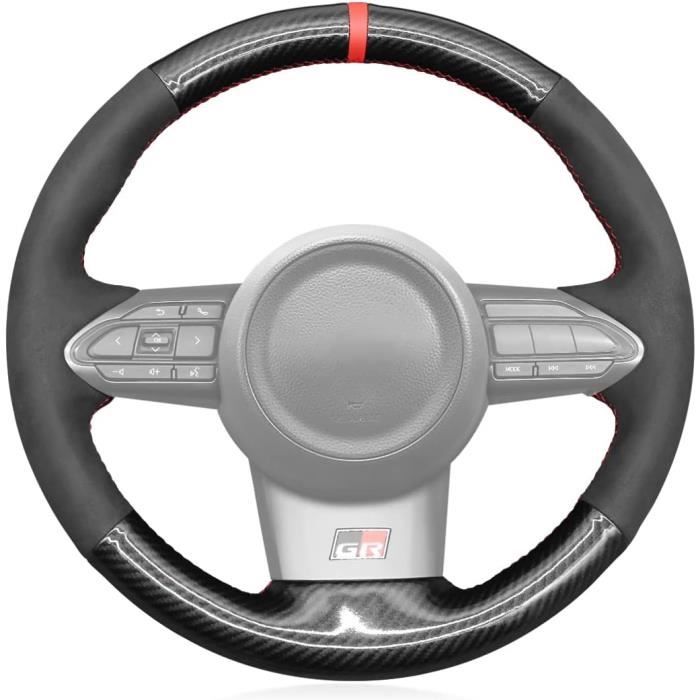 Housse De Volant Walser Darkness – Noire, Antidérapante, Look Sport Pour Voiture