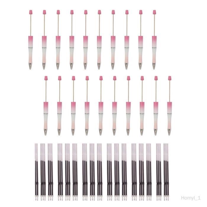 Kit De Stylos à Perles De Noël - Fournitures Loisirs Créatifs Avec Perles, Rubans - Pour Enseignants, étudiants, Cadeaux