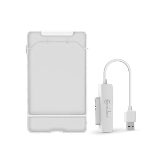 Boîtier externe 2 en 1 pour disque 2.5'' SATA USB v3.0 322 WH Connectland - vue 2