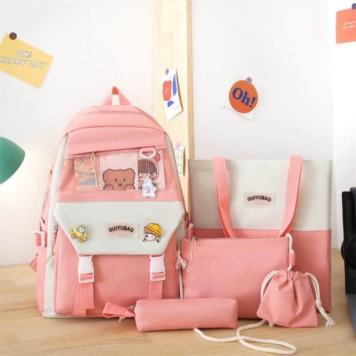 Sac Dos Scolaire Sets de Sac d cole Fille 3 en 1 avec Sac