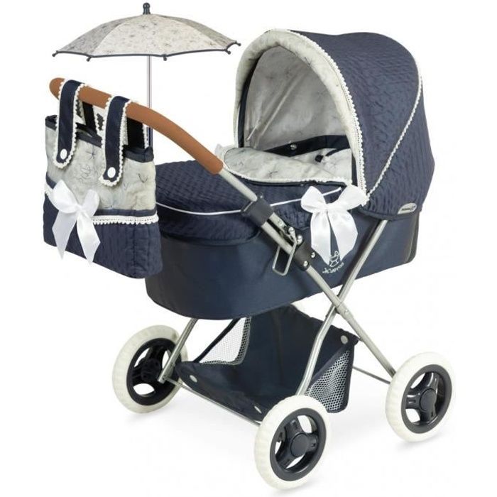 Landau pliant pour poupee collection Vintage DeCuevas Toys 85044 Blanc