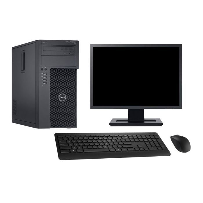 PC DELL Precision T1650 Reconditionné + écran 22″ – I3-3220, 8Go RAM, 500Go, Windows 10, WiFi