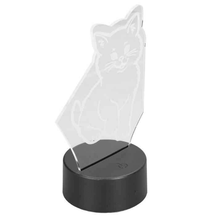 Lampe ambiance design de chat 3D LED