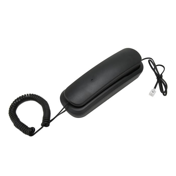 Téléphone Fixe Ancien Avec Fonction Rappel Horloge - Affichage Date/heure, Détection FSK/DTMF - Design Rétro