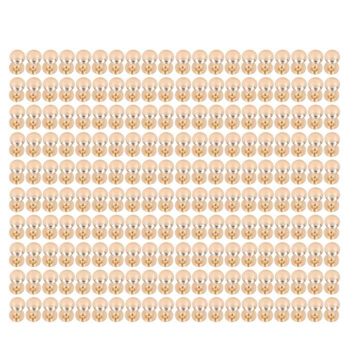 Lot De 50 Rivets à Tête Ronde Avec Anneau De Traction, Kit De Rivets En Cuir Monk Rivet Accessoires De Bricolage Rivets A Vis Pour Sac A Main En Cuir Etui De Telephone Sac A Main Vetements  Dore