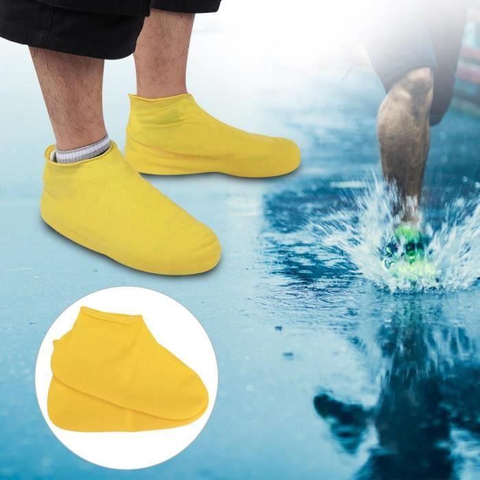 Couvre-chaussures de pluie jetables unisexes, couvre-chaussures  antidérapants imperméables, protège-bottes (L) - Cdiscount