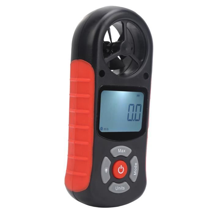 Anémomètre Numérique Portable - Mesure Vitesse Vent (5 Unités) Et Température, écran LCD Rétroéclairé, Pour Voile, Pêche, Bricolage - 11