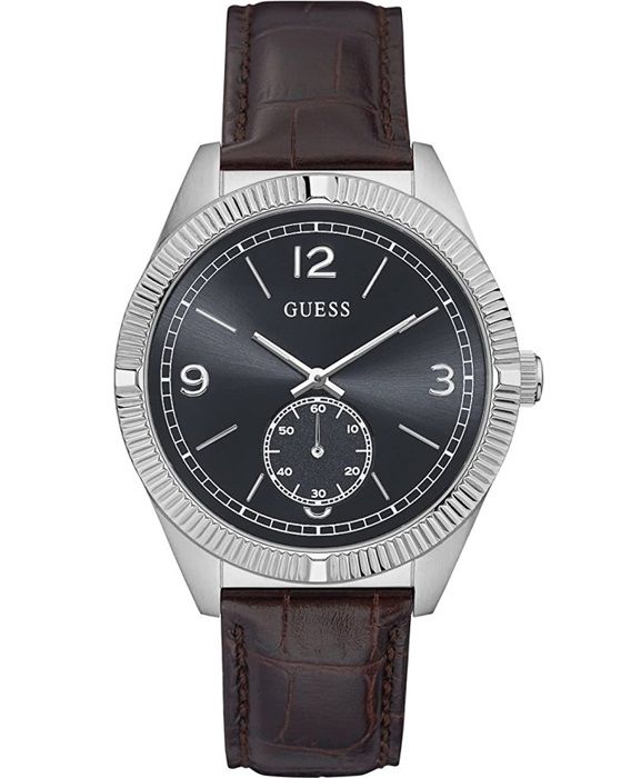 Montre Femme GUESS Cuir Noir Et Acier - Quartz - Neuve Avec étiquettes - Livraison USA Gratuite