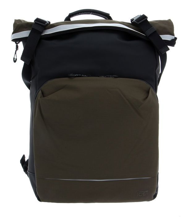 JOST Sac a dos noir pour femme et homme Aalborg Courier Backpack 227822 vert olive noir Cdiscount Bagagerie Maroquinerie