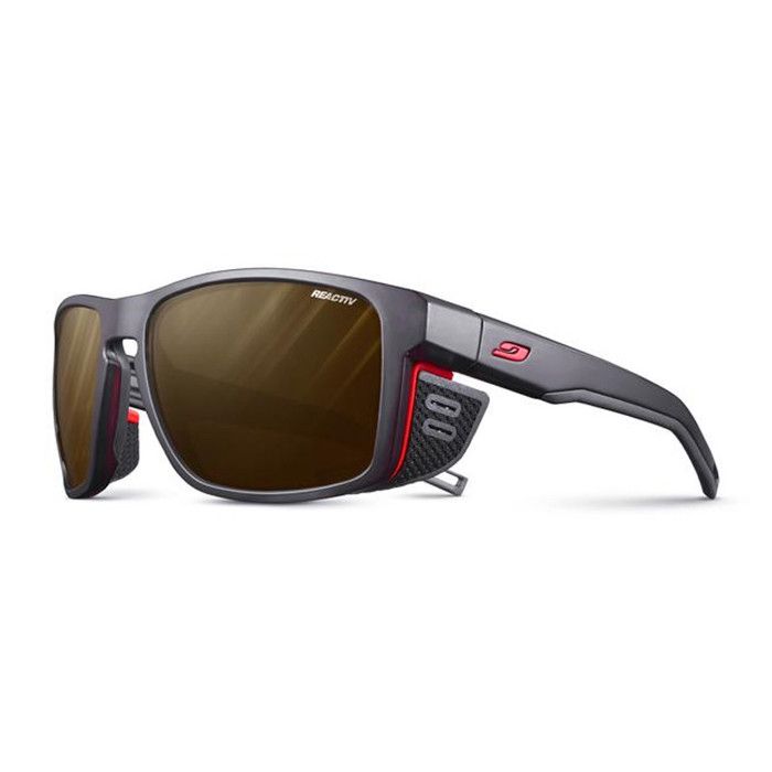 Julbo Shield Reactiv High Mountain 2-4 — Lunettes de soleil montagne noir/orange