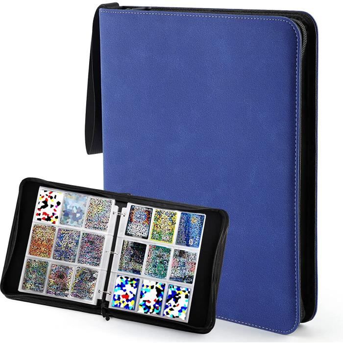 Classeur pour cartes à collectionner KENLUMO - Cahier Range Classeur Carte  720 Cartes - Bleu - Cdiscount Jeux - Jouets