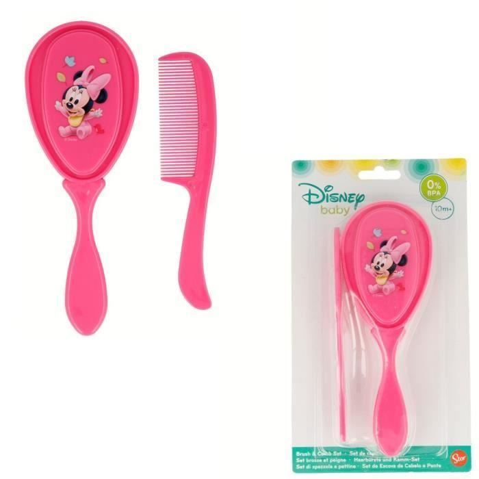 Set Brosse Et Peigne Disney Minnie Mouse Rose Sans Bpa 10m Bebe Enfant Fille 000 Achat Vente Brosse Peigne Set Brosse Et Peigne Disney Cdiscount