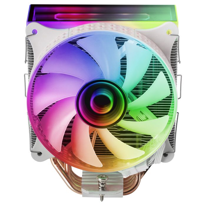 Ventirad processeur - Mars Gaming - MCPU-VR RGB - Blanc - 9 cm - Compatible Socket AM4