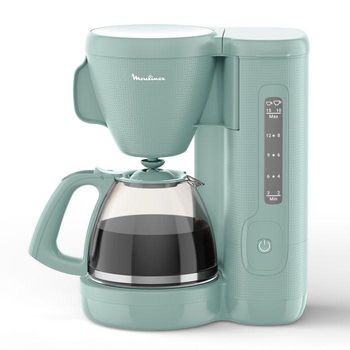 Moulinex Cafetière filtre Grand réservoir deau frontal Filtre permanent Morning FG2M1310