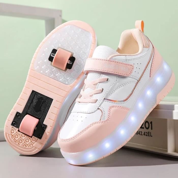 WYD Chaussures roulettes lumineuses LED pour filles et gar ons