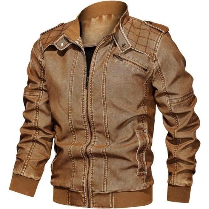 Blouson simili cuir homme grande taille clearance