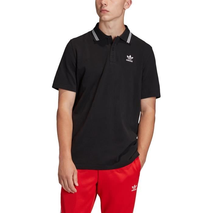 Adidas Originals Polo À Manches Courtes Noir Homme FM9952