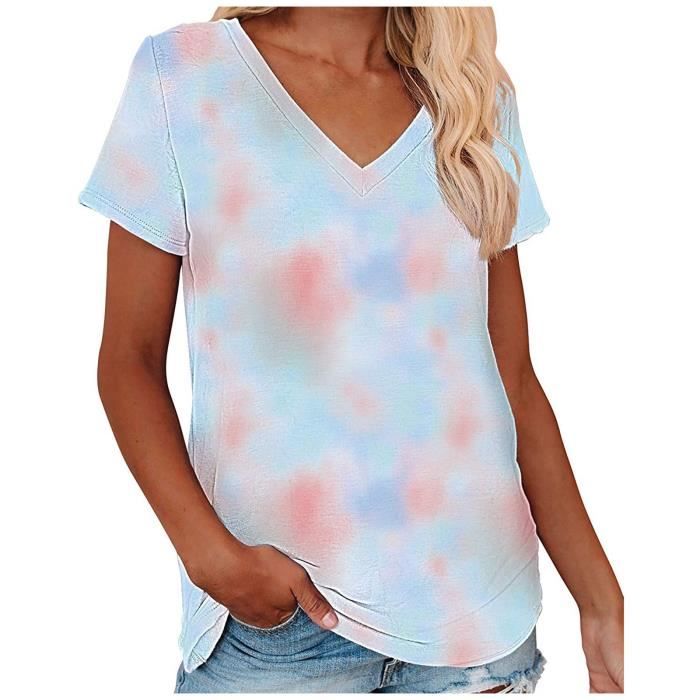 Débardeur Femme SENBATU Col V - Haut D'Été Décontracté Polyester/Spandex Taille S-2XL