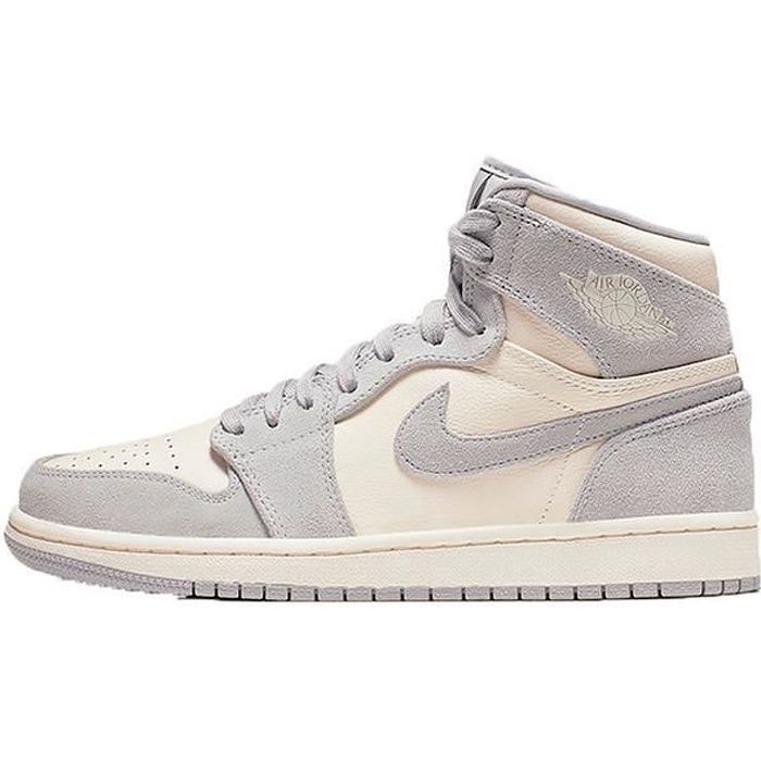 Air jordan 1 noir et blanc et gris - Cdiscount