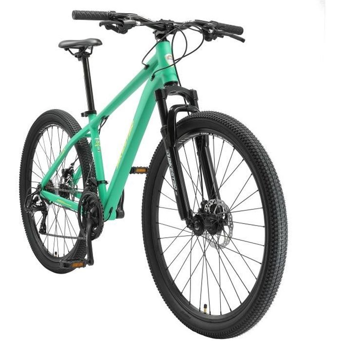 VTT BIKESTAR 27,5 Pouces 21 vitesses Shimano avec frein à disque Hardtail Vert