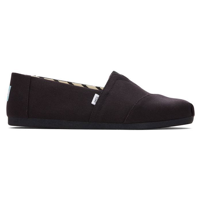 TOMS TOMS Alpargata Espadrilles Pour Hommes En Coton 100% Noir