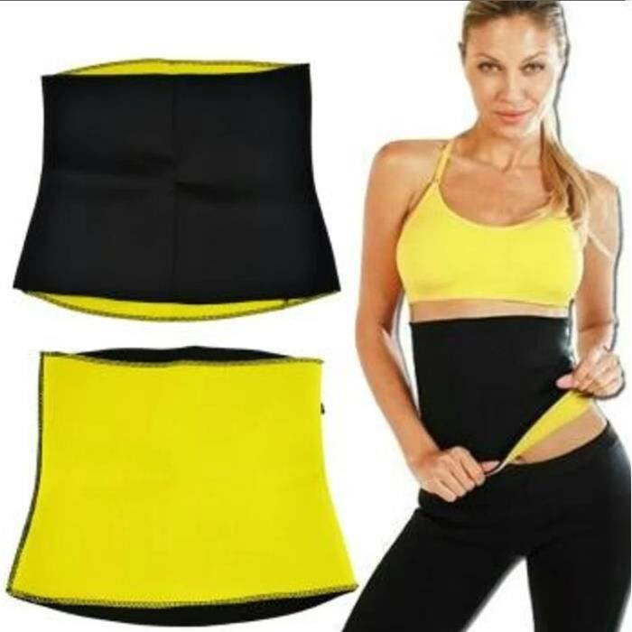 Ceinture Minceur Néoprène Pour Ventre - Taille S à XXXXL - Noir - Parfaite Pour Sport Et Perte De Poids