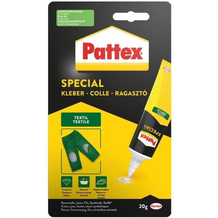 Colle Spéciale Matérieux Textile Pattex Le Tube De 20g