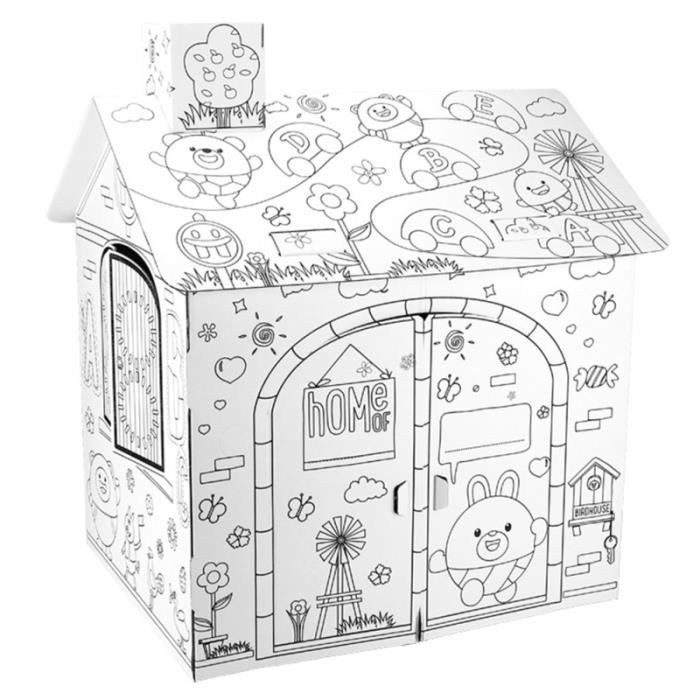 1 ensemble graffiti puzzle durable roman bricolage creatif coloriage papier 3d maison jeu de dessin pochoir cdiscount jeux jouets coloration des jantes voiture