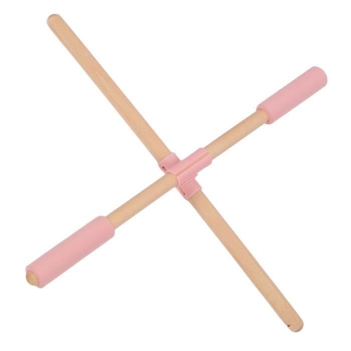 Bâton De Yoga En Bois Giftik - Correcteur De Posture, Ouvertures D'épaules, étirement Dos, Longueurs 60 à 90 Cm - 2