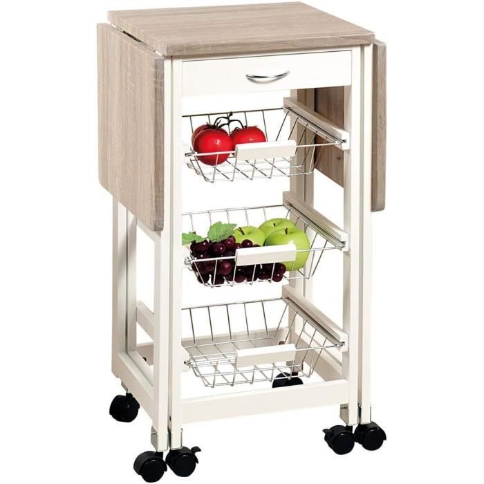Chariot à Roulettes Étagères Pliables 10 Cm De Large - Rangement Étroit Pour Cuisine, Chambre, Salle De Bain