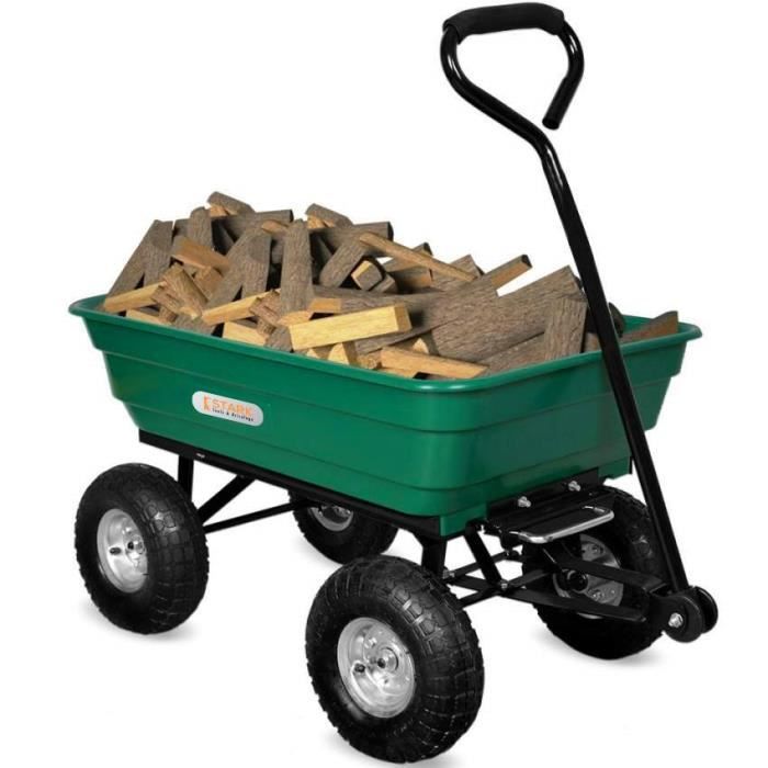 Stark Chariot De Jardin Pour Bois Herbe Et Liquides 380 Kg Parcheron Achat Vente Brouette Chariot De Jardin Charrette Pl Cdiscount