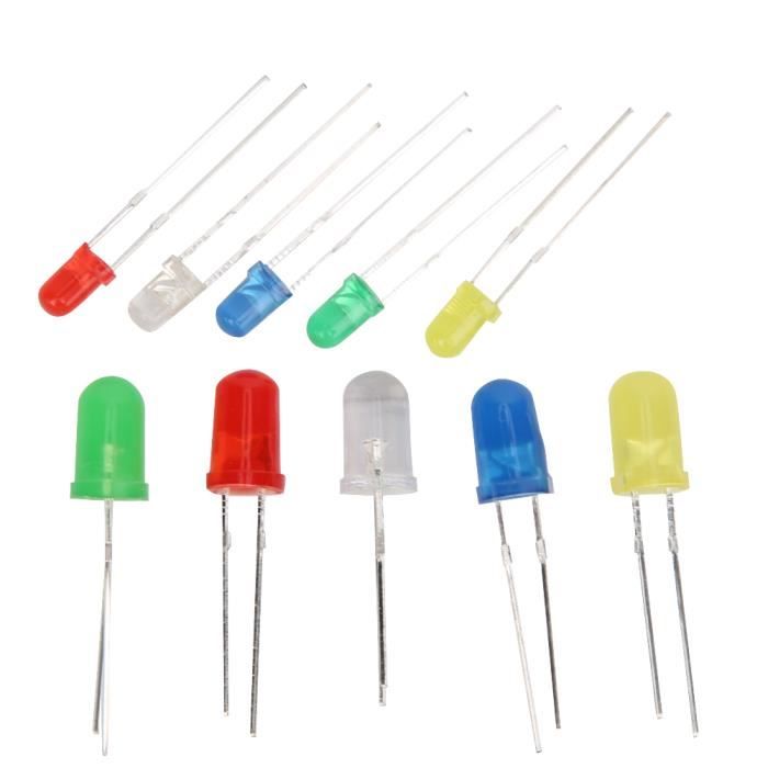 20pcs LED 5 Mm Pré-câblées Blanc Chaud 9-12V – Lentille Transparente, Idéal Bricolage & Décoration