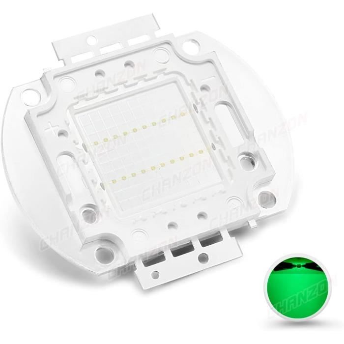 CHANZON LED Chip 50W Royal Blue Plant Grow Light (440nm-450nm/1500mA/DC 30V- 34V/50 Watt) Componentes De Diodo Emisor SMD COB Cuenta De 50 W Para Lámparas De Cultivo De Acuario Hidropónico DIY