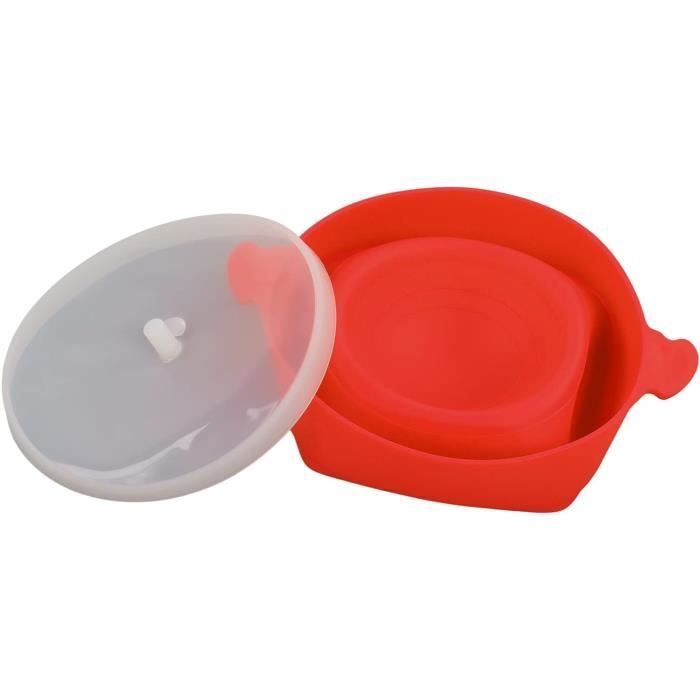C106CAS002 Pop Corn Micro Ondes avec Bol Pliable pour un Popcorn