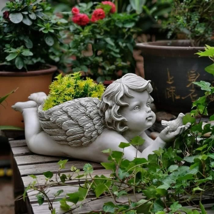 Statuette ange en résine - Ange de décoration - Chérubins pour déco