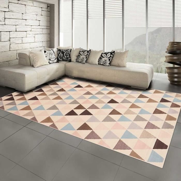 Tapis moderne pour salon AF MULTITRI 200 x 290 cm Autres - Cdiscount Maison