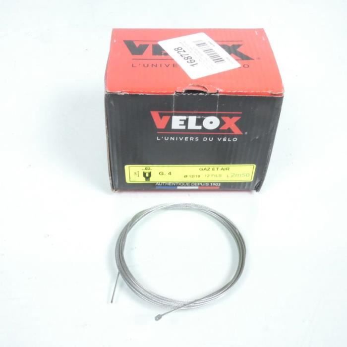 Cavo Freno VELOX 1.8mm X 1.8m Per Ciclomotori – MBK Motobecane Solex Mobylette