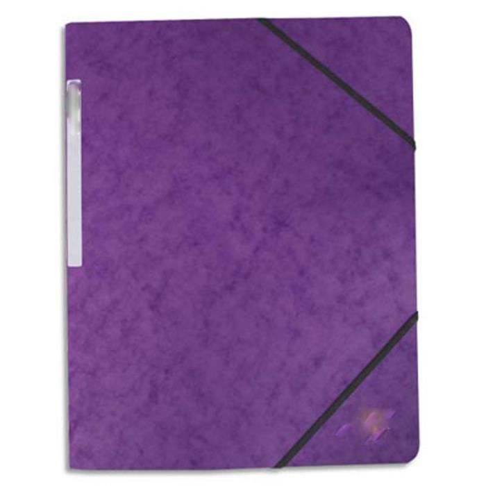 Lot 10 Chemises 3 Rabats Esselte A4 – Carton 390 G/m², Capacité 200 Feuilles, Élastique, Couleurs Assorties École & Bureau