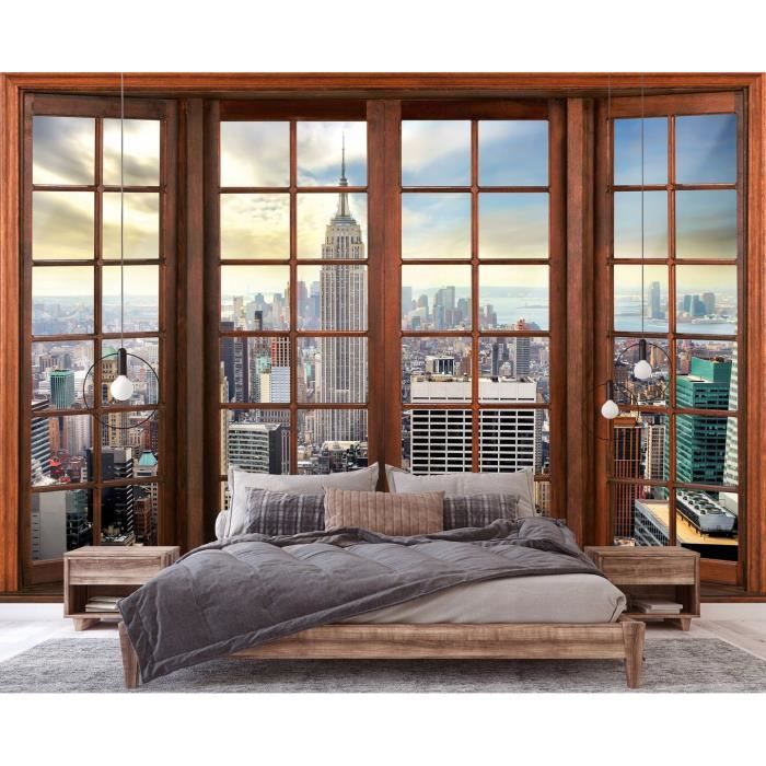 Impression Sur Toile Vintage New York - 30 X 45 Cm - Pour Salon, Chambre, Bureau - Cadre Ou Sans Cadre