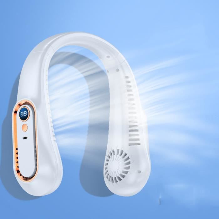 Ventilateur de cou - YSTP - Modèle suspendu - 3 vitesses - 7000 mAh - USB rechargeable - Ystp