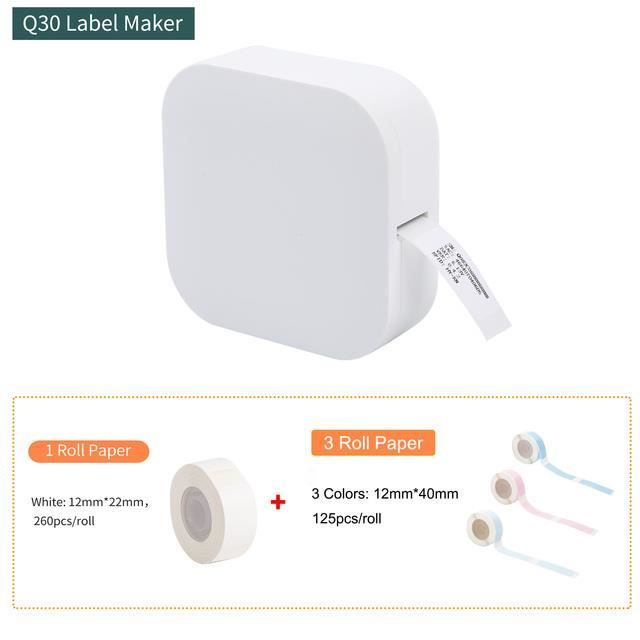 Makeid Etiqueteuse L1-C, Imprimante Thermique Mini Portable, Imprimante Etiquette Autocollante Compatible Avec IOS Et Android, Idéale Pour La Maison, Le Bureau, L'École, L'Organisation