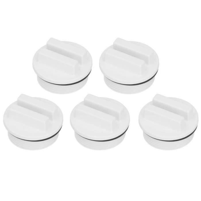 Bouchons De Vidange Filtre Piscine - 2 Pièces, Fileté 1.5", Pour Hivernage (Neuf)