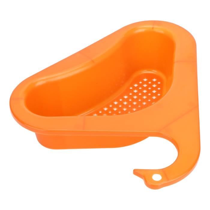 Égouttoir de filtration multifonction à suspendre, panier triangulaire pour évier de cuisine, de salle de bain (bleu