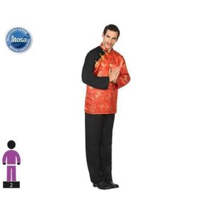 DÉGUISEMENT - PANOPLIE ATOSA Déguisement Chinois - Homme - Rouge