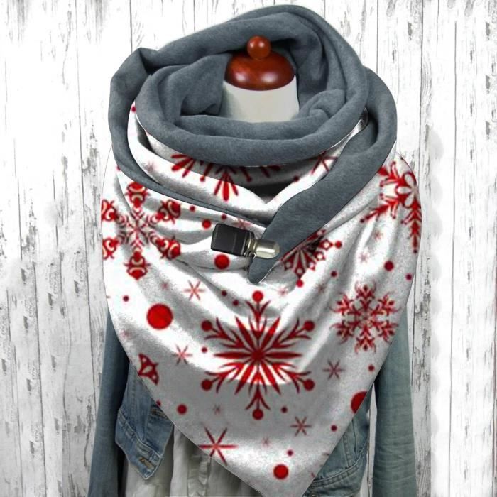 Cape Chaude De Style Flocon De Neige Pour Femmes, Parfaite