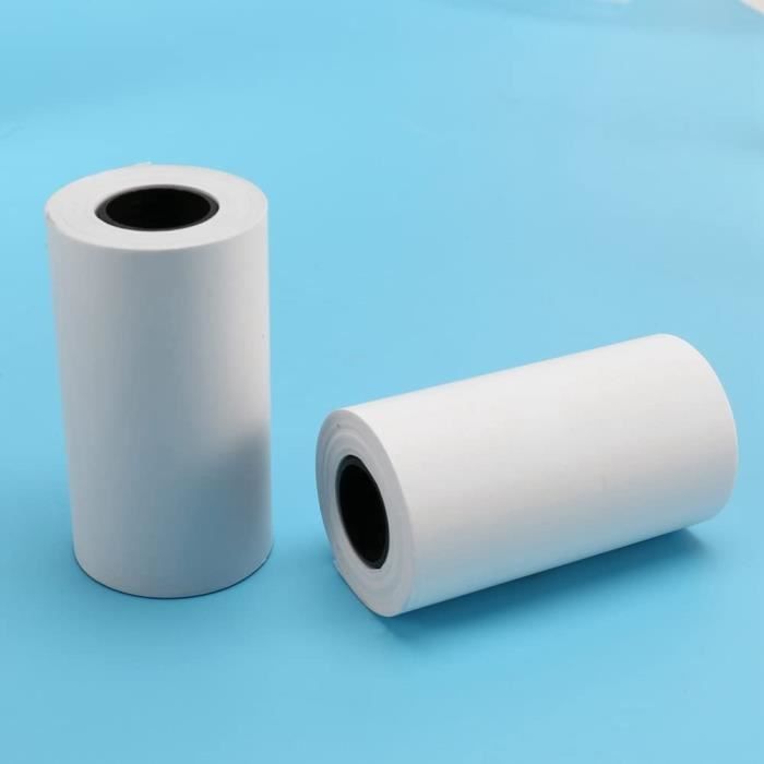 Achetez Papier D'autocollant Imprimable Auto-adhésif Rouleau de Papier  Thermique Direct - Trois Rouleaux Bleu de Chine