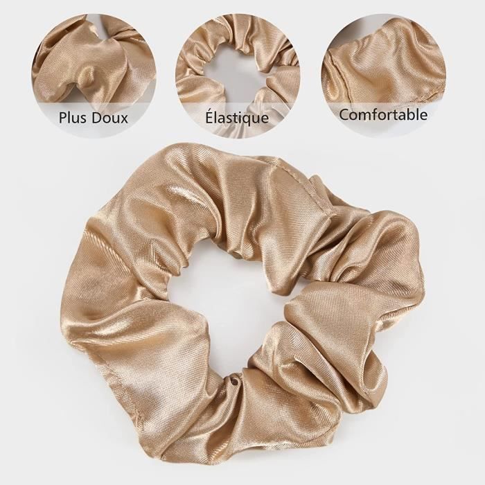 Chouchous lumineux amusants à LED pour cheveux - Élastiques en satin pour filles - Accessoires pour cheveux pour Halloween, Noël, anniversaire, Nouvel An