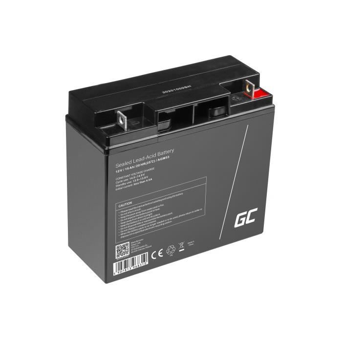 GreenCell® Rechargeable Batterie AGM 12V 14Ah accumulateur au Gel Plomb  Cycles sans Entretien VRLA Battery étanche Résistantes - Cdiscount Auto